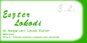 eszter lokodi business card